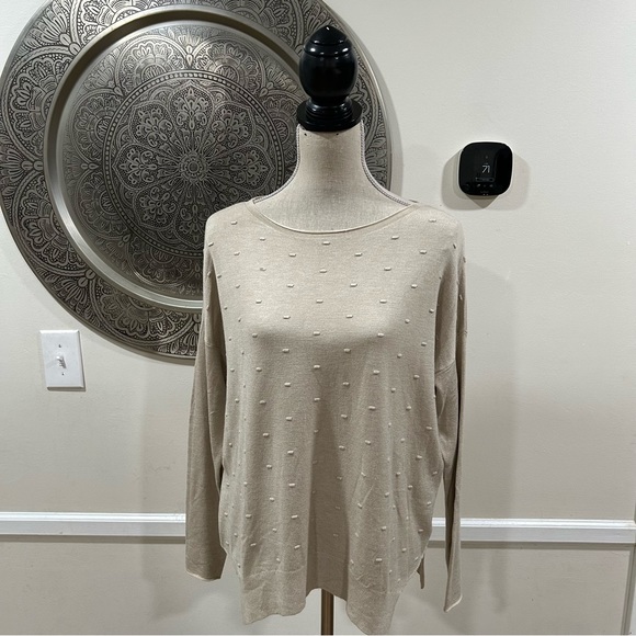 Maude Sweaters - NWT Maude Vivante beige on beige swearer - Size M